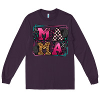 Plum Racing leopard frame mama Mother's Day Long Sleeve Tee - LillyAllenDesigns