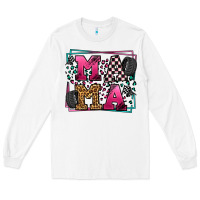 White Racing leopard frame mama Mother's Day Long Sleeve Tee - LillyAllenDesigns