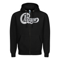 Black Chicago Transit Authority Zipper Hoodie - ArtMosaic
