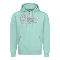 Seafoam Chicago Transit Authority Zipper Hoodie - ArtMosaic