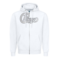 White Chicago Transit Authority Zipper Hoodie - ArtMosaic