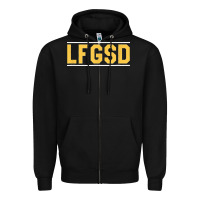Black Exclusive Brown LFGSD Official Fun Design T Shirt Zipper Hoodie - ArtMosaic