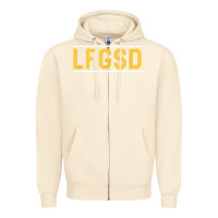 Sandshell Exclusive Brown LFGSD Official Fun Design T Shirt Zipper Hoodie - ArtMosaic
