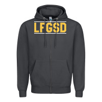Smoke Exclusive Brown LFGSD Official Fun Design T Shirt Zipper Hoodie - ArtMosaic
