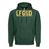 Sports Green Exclusive Brown LFGSD Official Fun Design T Shirt Zipper Hoodie - ArtMosaic