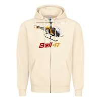 Sandshell bell 47 helicopter Zipper Hoodie - ArtMosaic