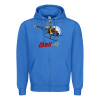 True Royal bell 47 helicopter Zipper Hoodie - ArtMosaic