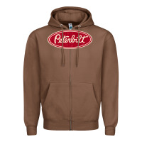Chestnut peterbilt truck racing vintage Zipper Hoodie - ArtMosaic