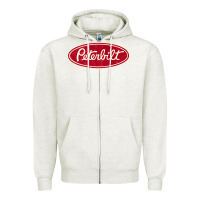 Oatmeal Heather peterbilt truck racing vintage Zipper Hoodie - ArtMosaic