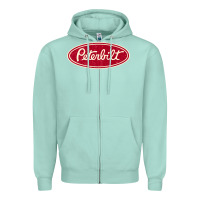 Seafoam peterbilt truck racing vintage Zipper Hoodie - ArtMosaic