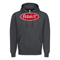 Smoke peterbilt truck racing vintage Zipper Hoodie - ArtMosaic