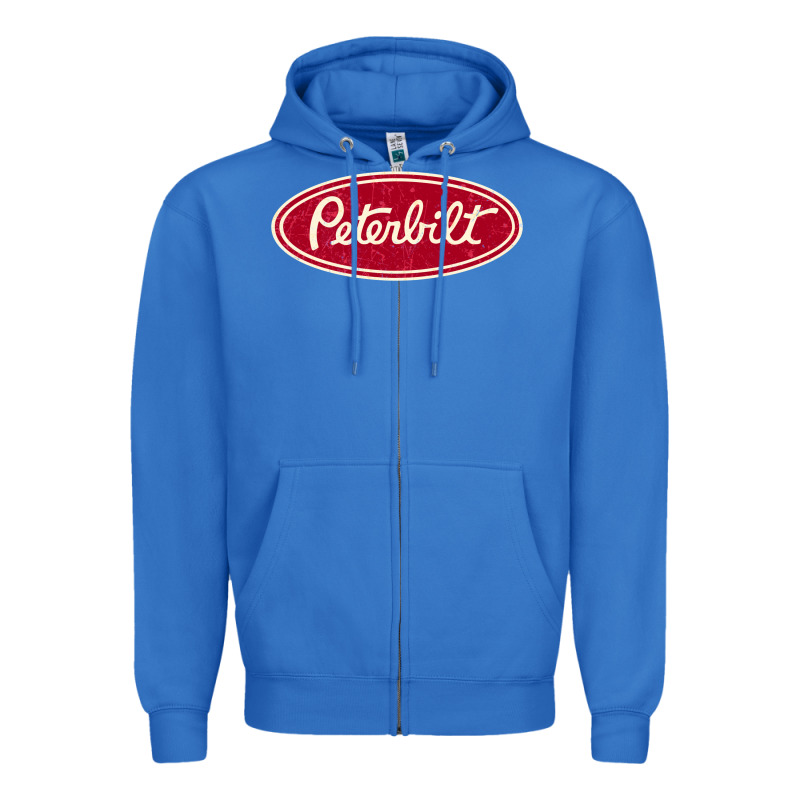 Peterbilt Truck Racing Vintage Zipper Hoodie by ArtMosaic | Teevron