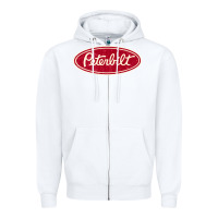 White peterbilt truck racing vintage Zipper Hoodie - ArtMosaic