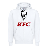White k.f.c-restaurant Zipper Hoodie - ArtMosaic