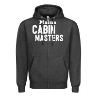 Charcoal Heather maine cabin masters Zipper Hoodie - ArtMosaic