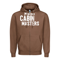 Chestnut maine cabin masters Zipper Hoodie - ArtMosaic