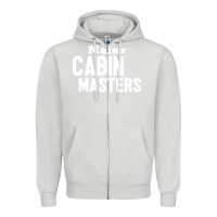 Dove Grey maine cabin masters Zipper Hoodie - ArtMosaic