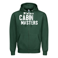Sports Green maine cabin masters Zipper Hoodie - ArtMosaic