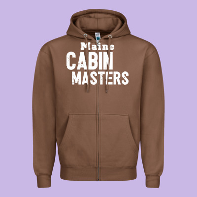 Maine Cabin Masters Zipper Hoodie Designed By Artmosaic
