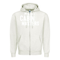 Oatmeal Heather maine cabin masters Zipper Hoodie - ArtMosaic