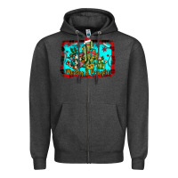 Charcoal Heather merry & bright Zipper Hoodie - JahusDesignShop