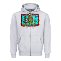 Heather Grey merry & bright Zipper Hoodie - JahusDesignShop