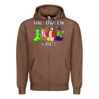 Chestnut halloween vibes dick tie dye hippie retro lazy costume Zipper Hoodie - ArtMosaic