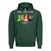Sports Green halloween vibes dick tie dye hippie retro lazy costume Zipper Hoodie - ArtMosaic