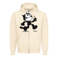 Sandshell felix the cat whistling Zipper Hoodie - ArtMosaic
