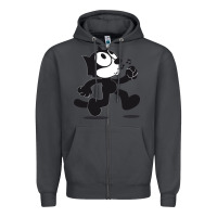 Smoke felix the cat whistling Zipper Hoodie - ArtMosaic