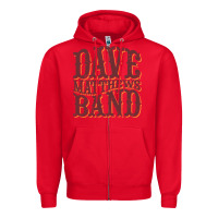 Red classic dave Zipper Hoodie - ArtMosaic
