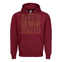 Burgundy classic dave Zipper Hoodie - ArtMosaic