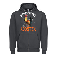 Smoke Here Comes The Rooster Shirt Chicken Lady Outfit 243 Zipper Hoodie - ArtMosaic