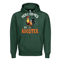 Here Comes The Rooster Shirt Chicken Lady Outfit 243 Zipper Hoodie | Teevron