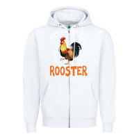 White Here Comes The Rooster Shirt Chicken Lady Outfit 243 Zipper Hoodie - ArtMosaic