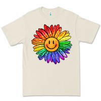 Bone rainbow smiley face sunflower Premium Tee - OliviaCreatesArt
