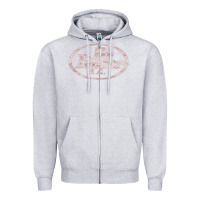 Heather Grey pepper Zipper Hoodie - ArtMosaic