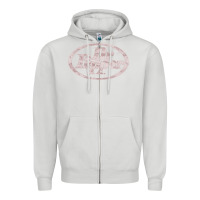 Dove Grey pepper Zipper Hoodie - ArtMosaic