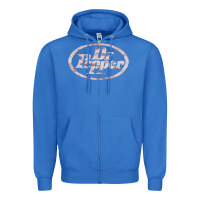 True Royal pepper Zipper Hoodie - ArtMosaic
