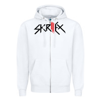 White white skrillex Zipper Hoodie - ArtMosaic
