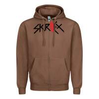 Chestnut white skrillex Zipper Hoodie - ArtMosaic