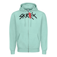 Seafoam white skrillex Zipper Hoodie - ArtMosaic