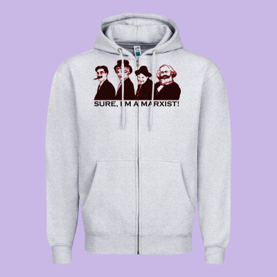 Sure I'm A Marxist Zipper Hoodie Designed By Artmosaic