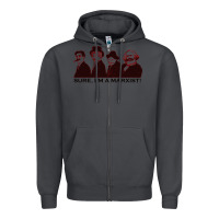 Smoke sure i'm a marxist Zipper Hoodie - ArtMosaic