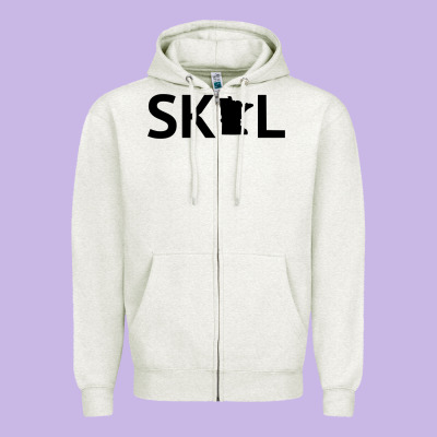 Skol Minnesota Hoodie  Let's Go Mn Hooded Sweatshirt Zipper Hoodie Designed By Artmosaic