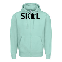 Seafoam skol minnesota hoodie  let's go mn hooded sweatshirt Zipper Hoodie - ArtMosaic