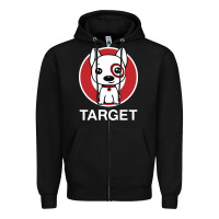 Black target team member Zipper Hoodie - ArtMosaic