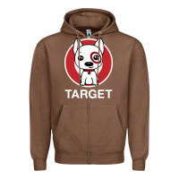 Chestnut target team member Zipper Hoodie - ArtMosaic