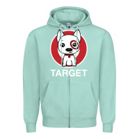 Seafoam target team member Zipper Hoodie - ArtMosaic