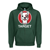 Sports Green target team member Zipper Hoodie - ArtMosaic